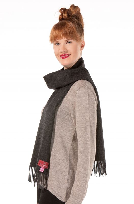 Alpakka skjerf, UNI, Antrasitt