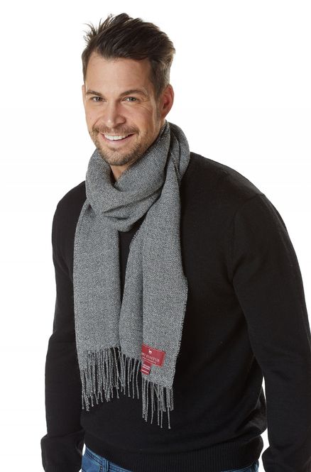 Hovedbilde Alpakka skjerf, unisex, Grå-mellert