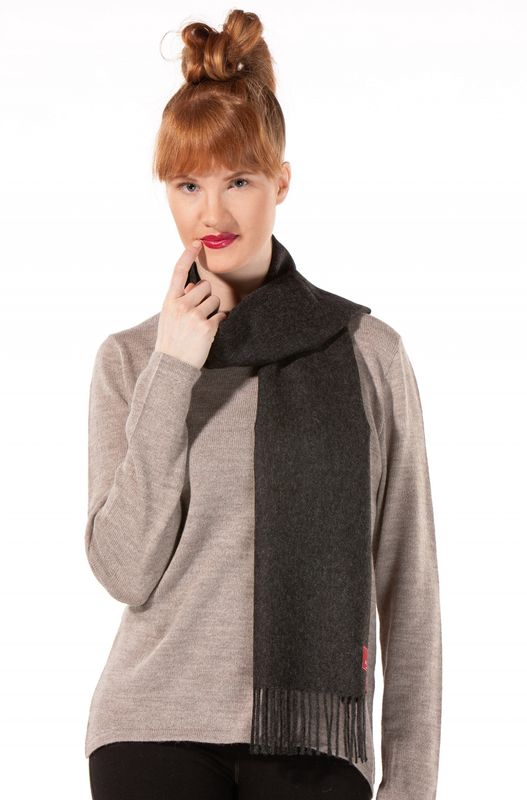 Alpakka skjerf, UNI, Antrasitt