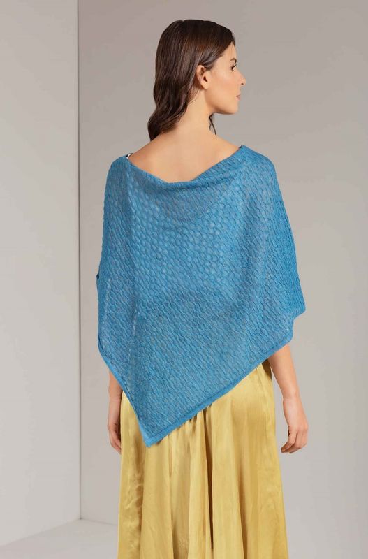 Alpakka poncho, Uplala, turkis