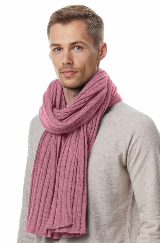 Alpakka skjerf / reiseteppe, Suave - Rosa