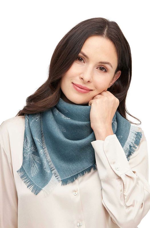 Alpakka skjerf, Libelle, petrol