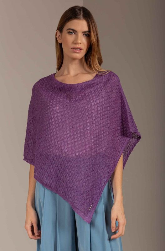 Alpakka poncho, Uplala, lilla