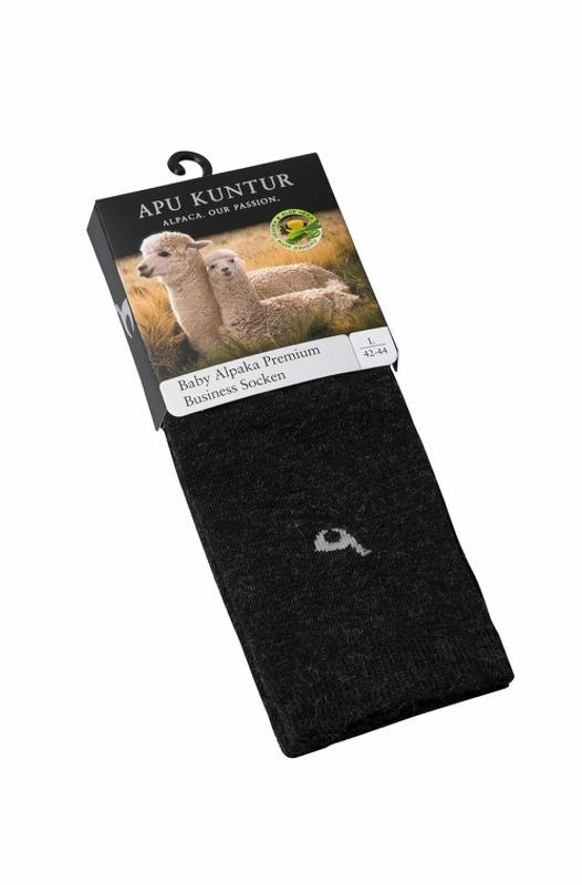 Alpakka sokker, Business Premium,  Antrasitt