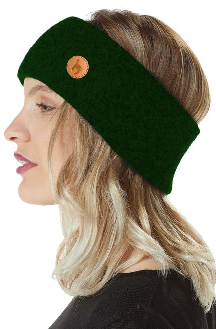 Main Image Alpaca Headband, Stretch - Moss Green