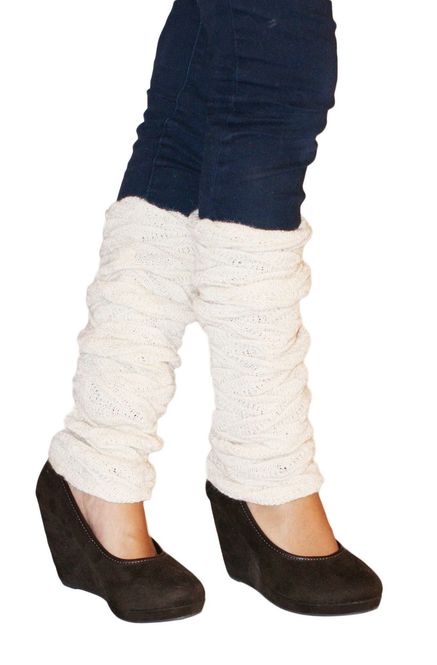 Hovedbilde Alpakka leggvarmer, BIESEN, hvit